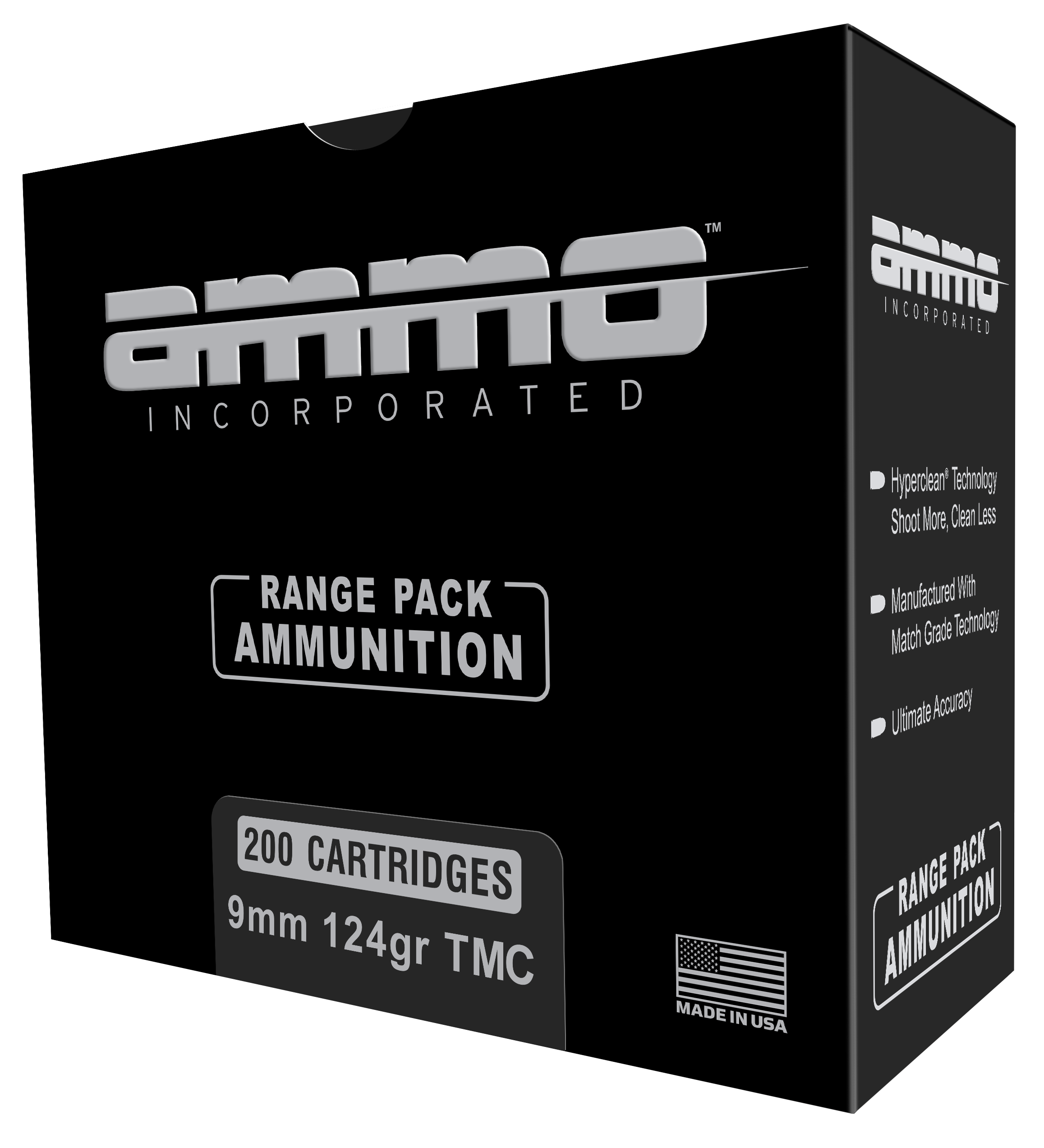 Ammo Inc. 9mm Range Pack 124gr TMC 200rd